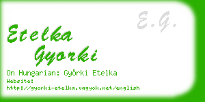 etelka gyorki business card