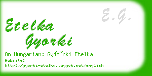 etelka gyorki business card